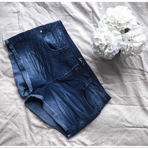 LEI Denim Cutoff Rolled Cuff Shorts Sz 15